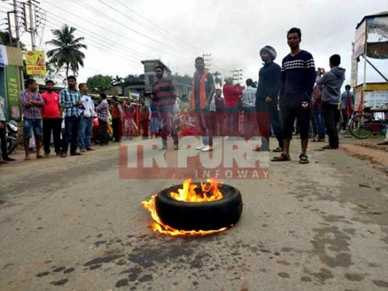 BJP activist attacked in Udaipur, protest BJP activist attacked in Udaipur, protest